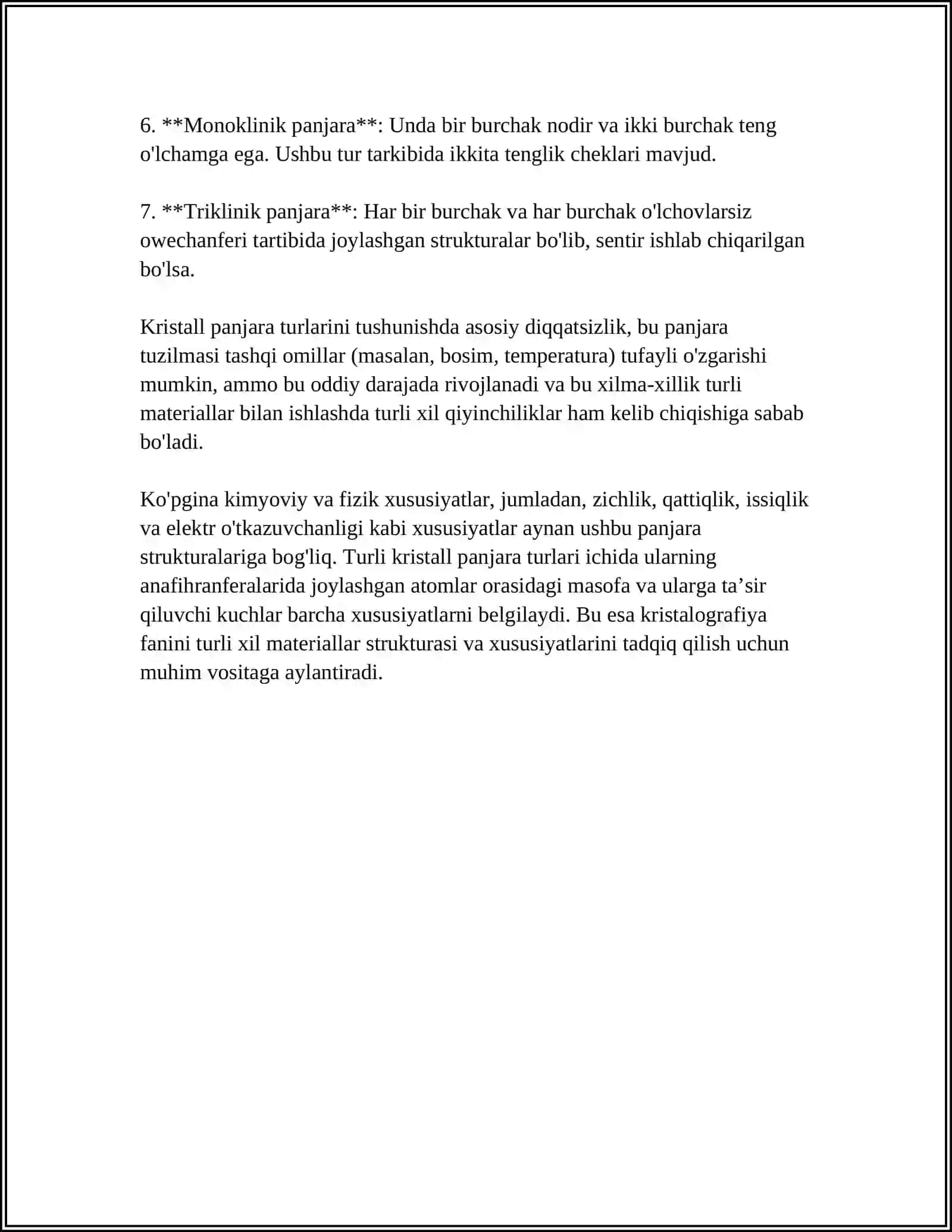 MODDALARNING KRISTALL TUZILISHI 4
