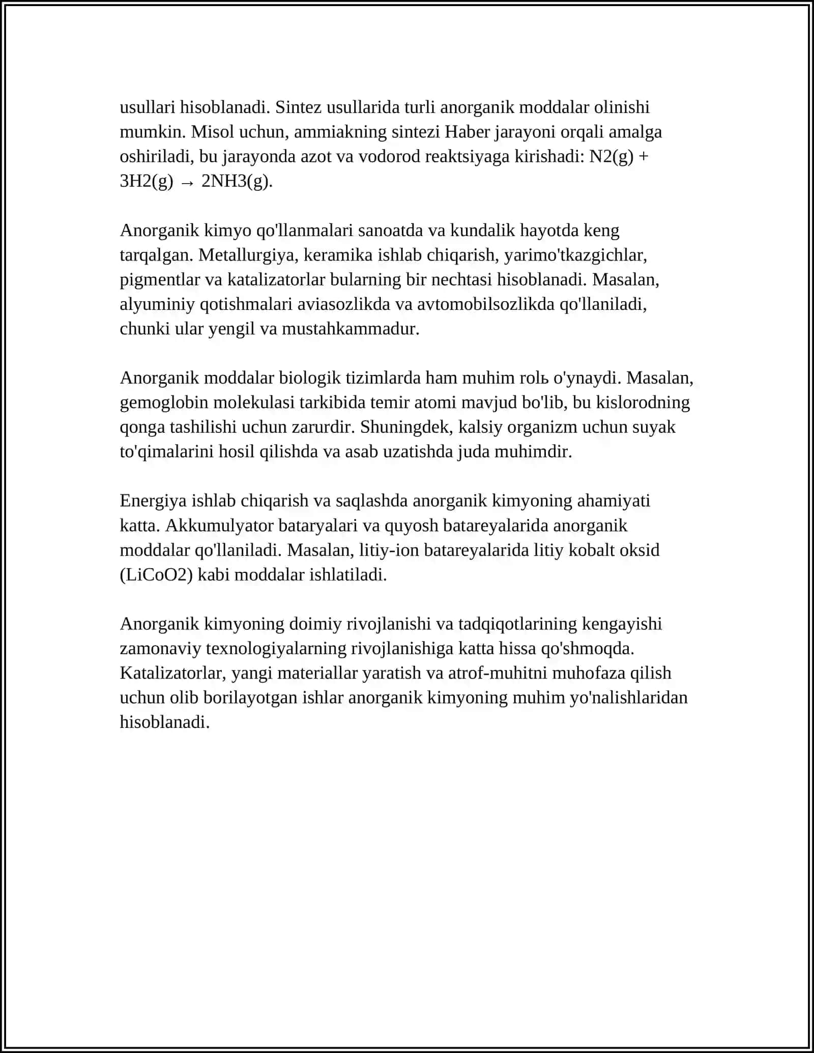 ANORGANIK MODDALAR 4