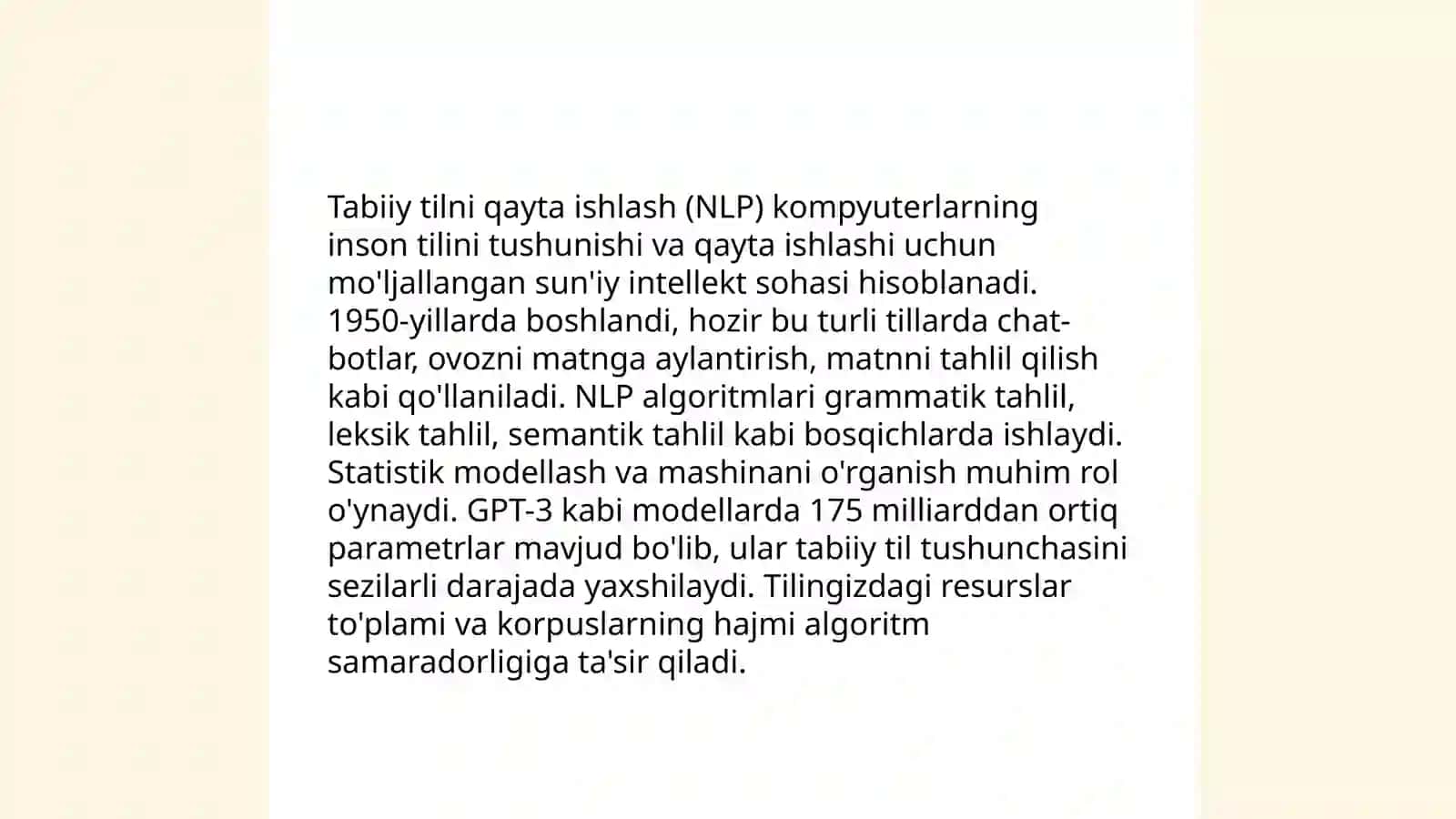 Kompyuter lingvistikasi. Etnolingvistika 4