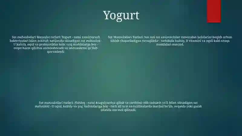 Sut Maxsulotlari Turlari 4