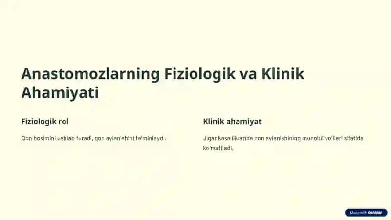 Kava-kaval va Porto-kaval Anastomozlar 4