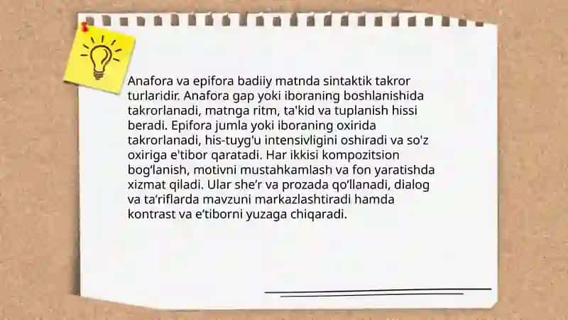 Badiiy matnda sintaktik takror 4