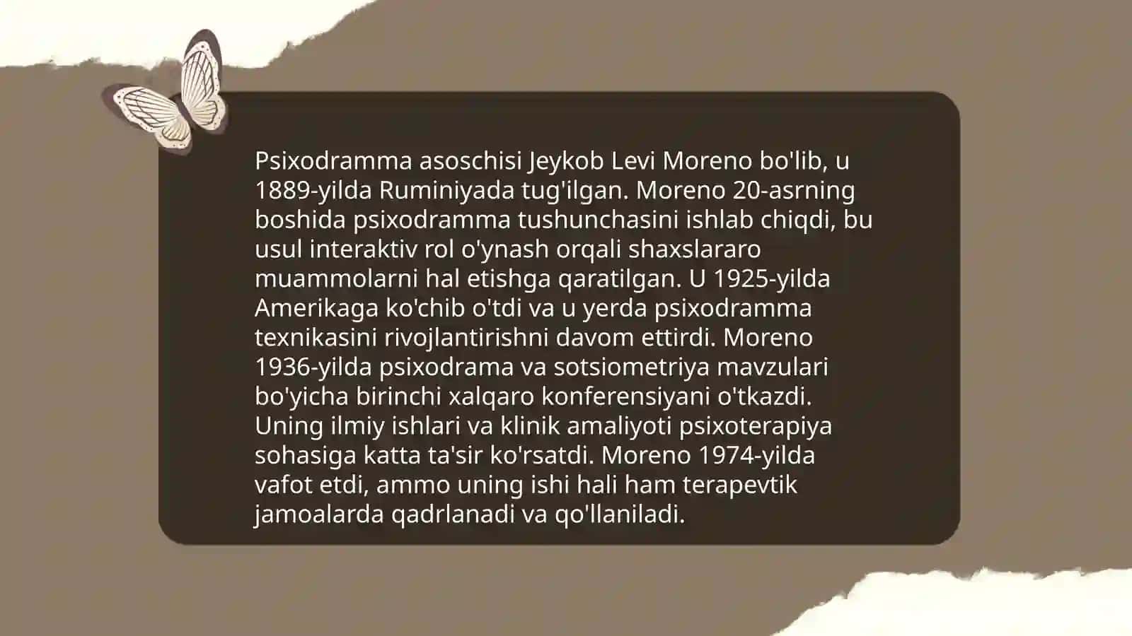 Psixodramma haqida umumiy ma’lumot 4