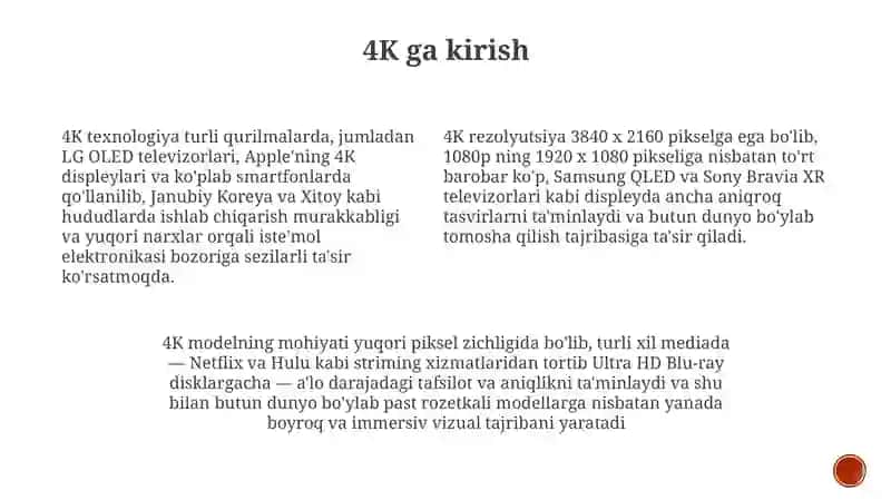 4K modelining mazmuni va mohiyati 4