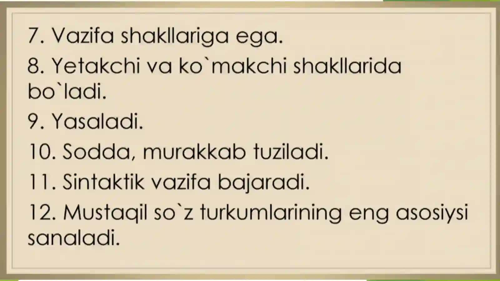 Fe'l zamonlar, ularning turlari (o'tgan, hozirgi va kelasi zamon fe'llari) 4