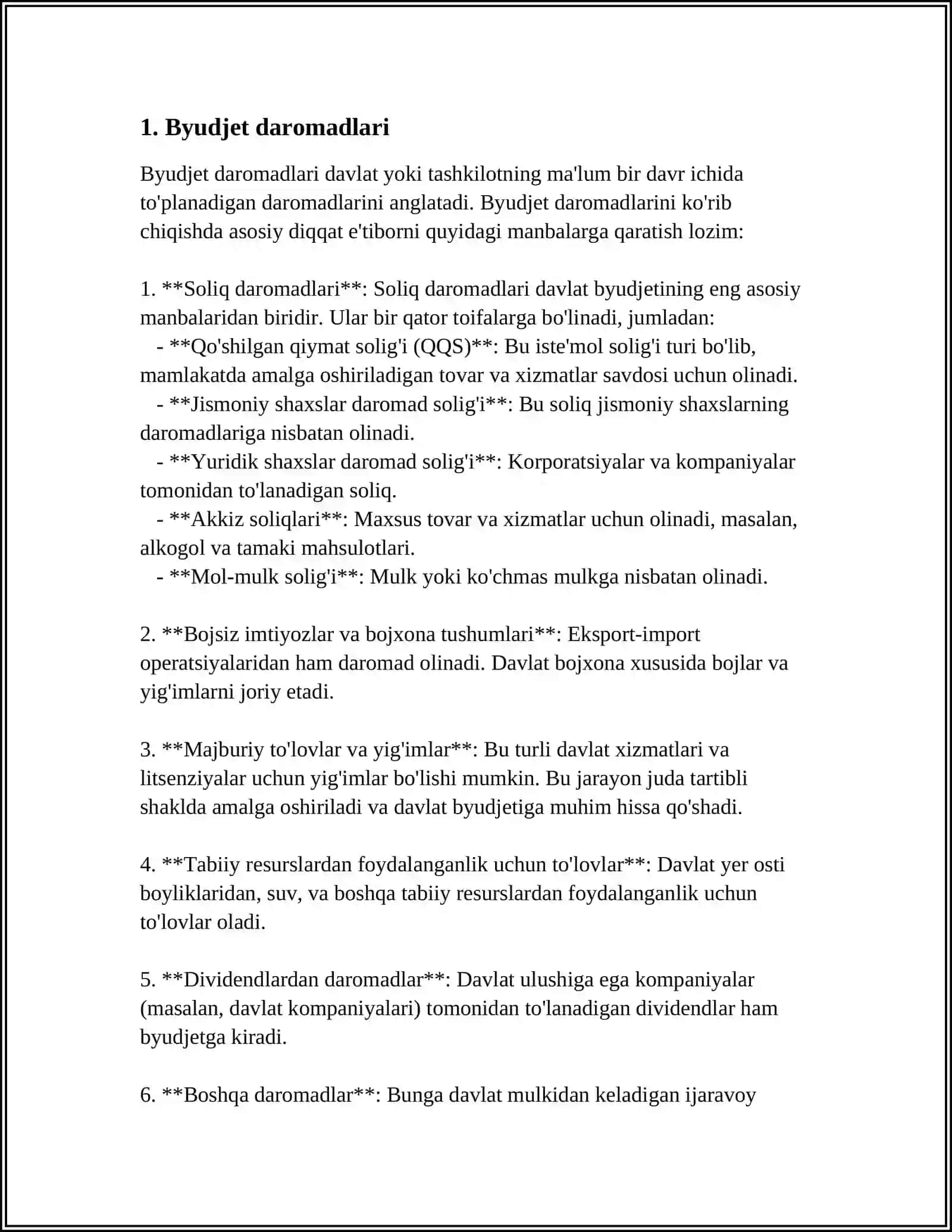 O'ZBEKISTON RESPUBLIKASINING 2024 YILGI DAVLAT BYUDJETI PARAMETRLARI 4
