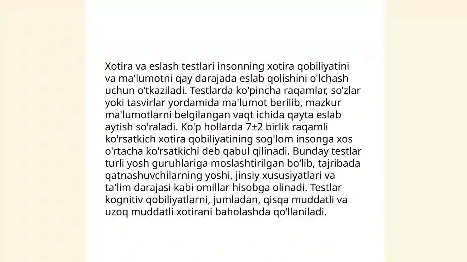 Neyropsixologik tekshirish usullari 4