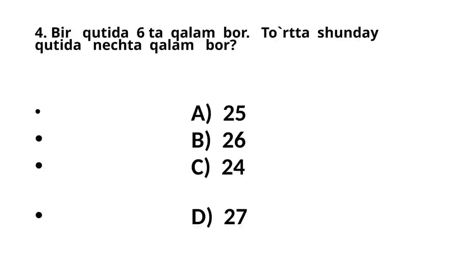 Matematikaga oid masalalar 4