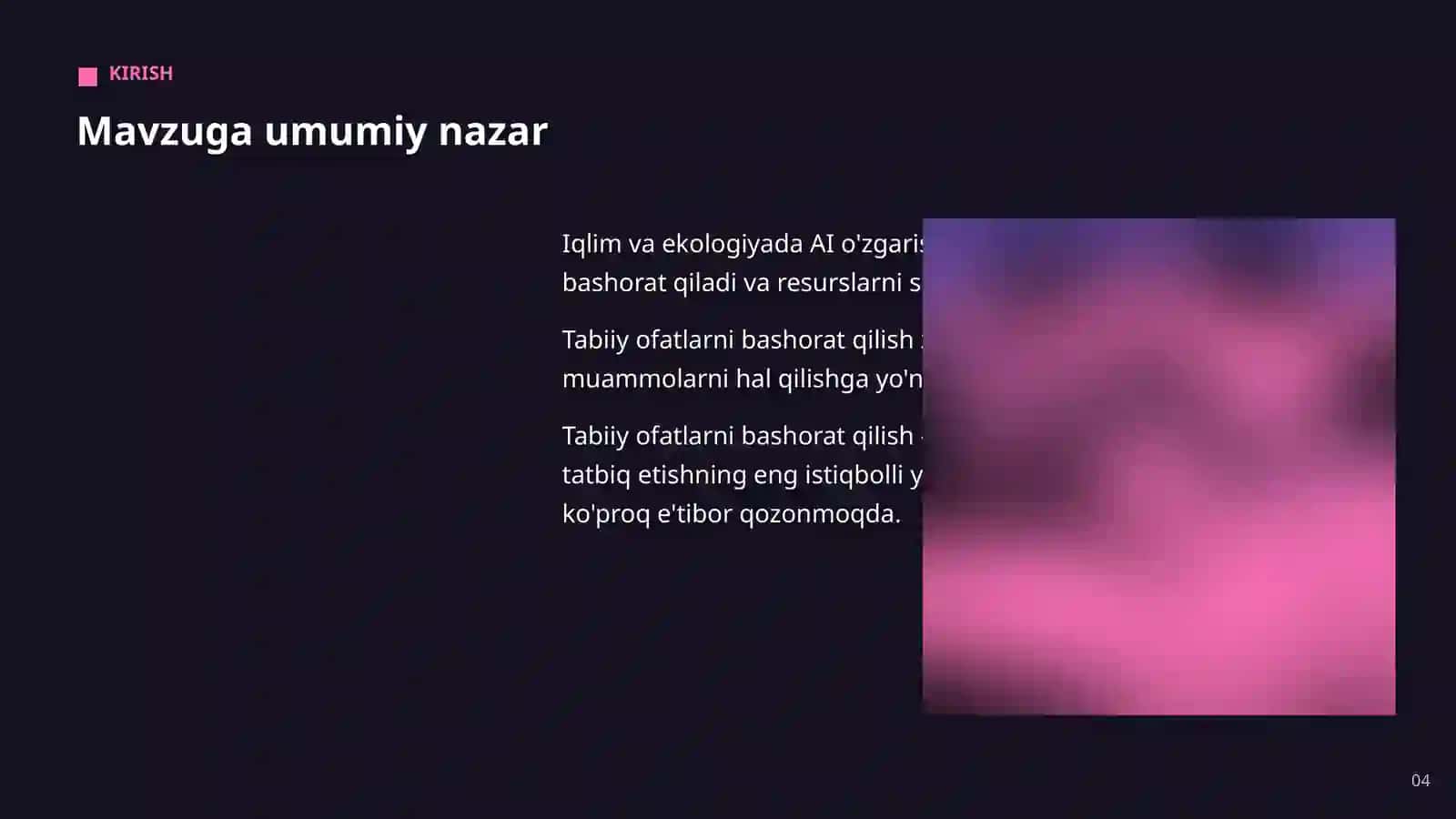 AI IQLIM VA EKOLOGIYADA 4