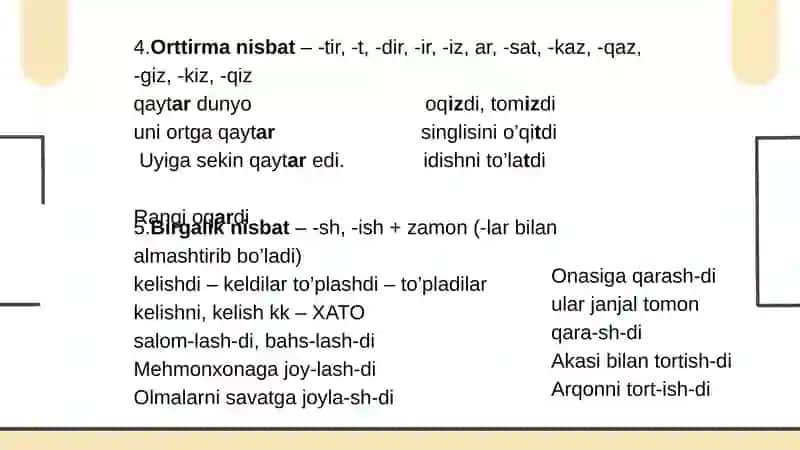 Fe’l so’z turkumi taqdimot 4