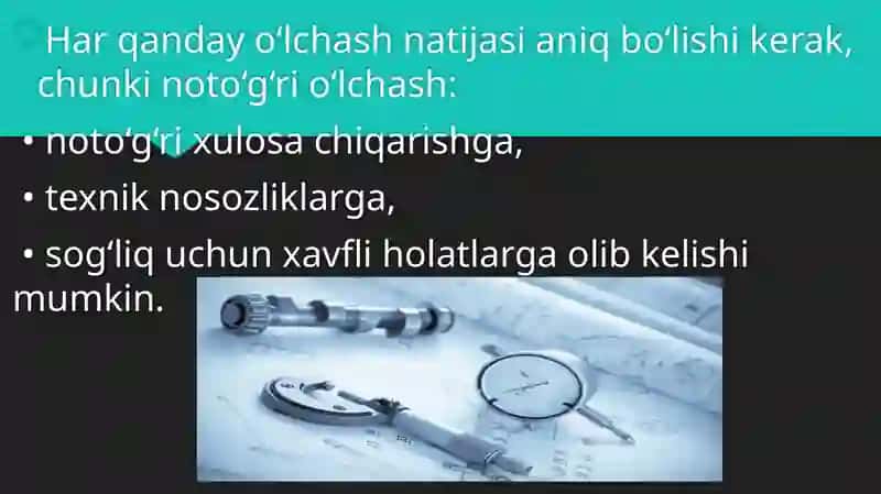 BEVOSITA VA BILVOSITA O’LCHASH XATOLIKLARI. 4