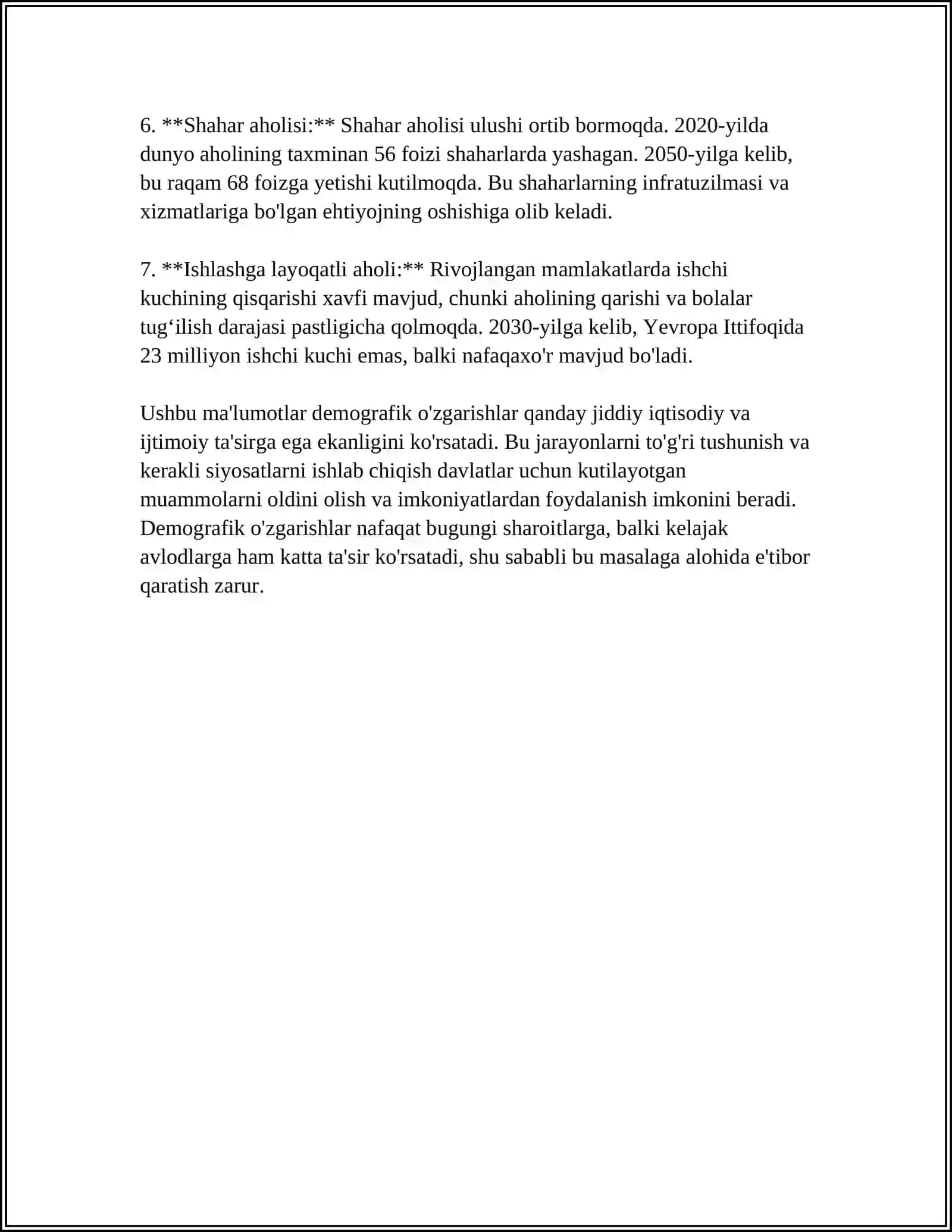 O'ZBEKISTON RESPUBLIKASIDAGI IJTIMOIY O'ZGARISHLAR 4