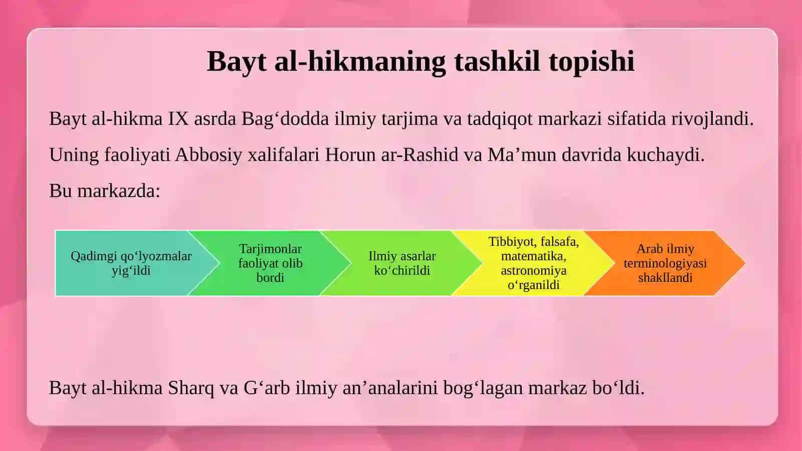 Bayt al-hikmada arab tiliga tarjima qilingan tibbiyotga oid asarlar 4