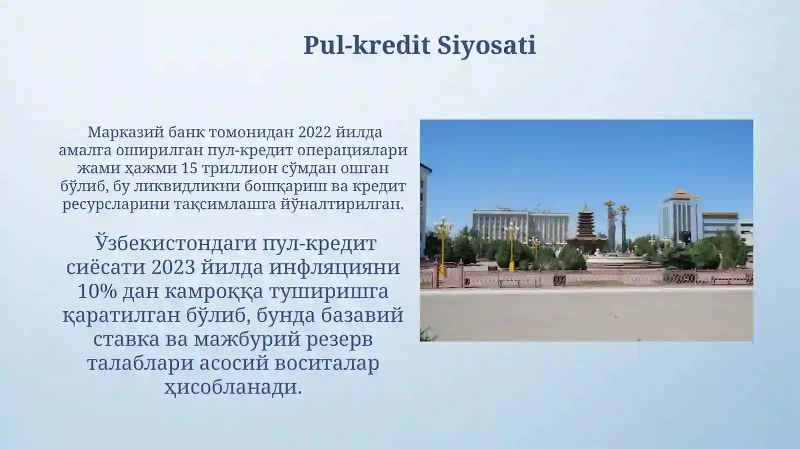 O'zbekistonda moliya-kridet tizimi 4
