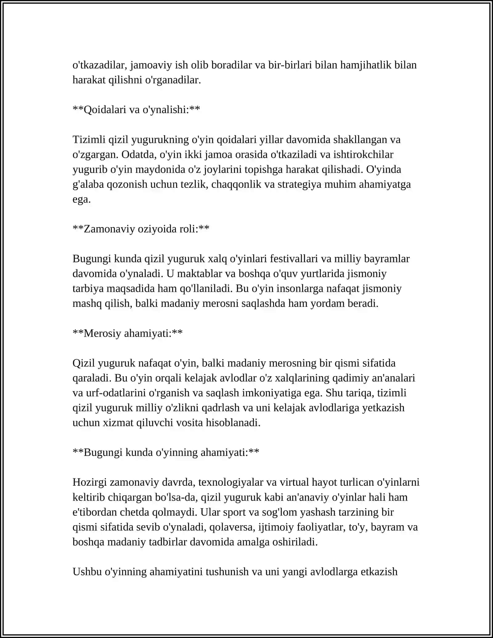 TIZIMLI QIZIL YUGURUK 4