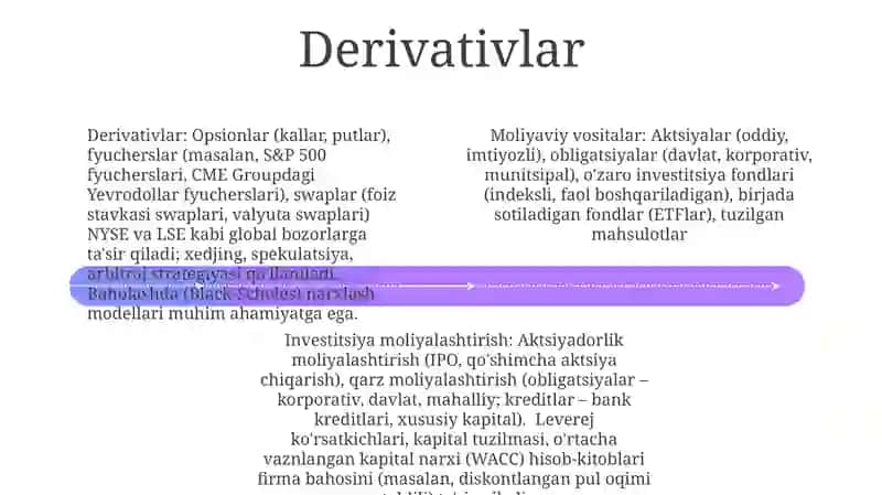 Investitsiyalarni moliyalashtirish va moliyaviy vositalar 4