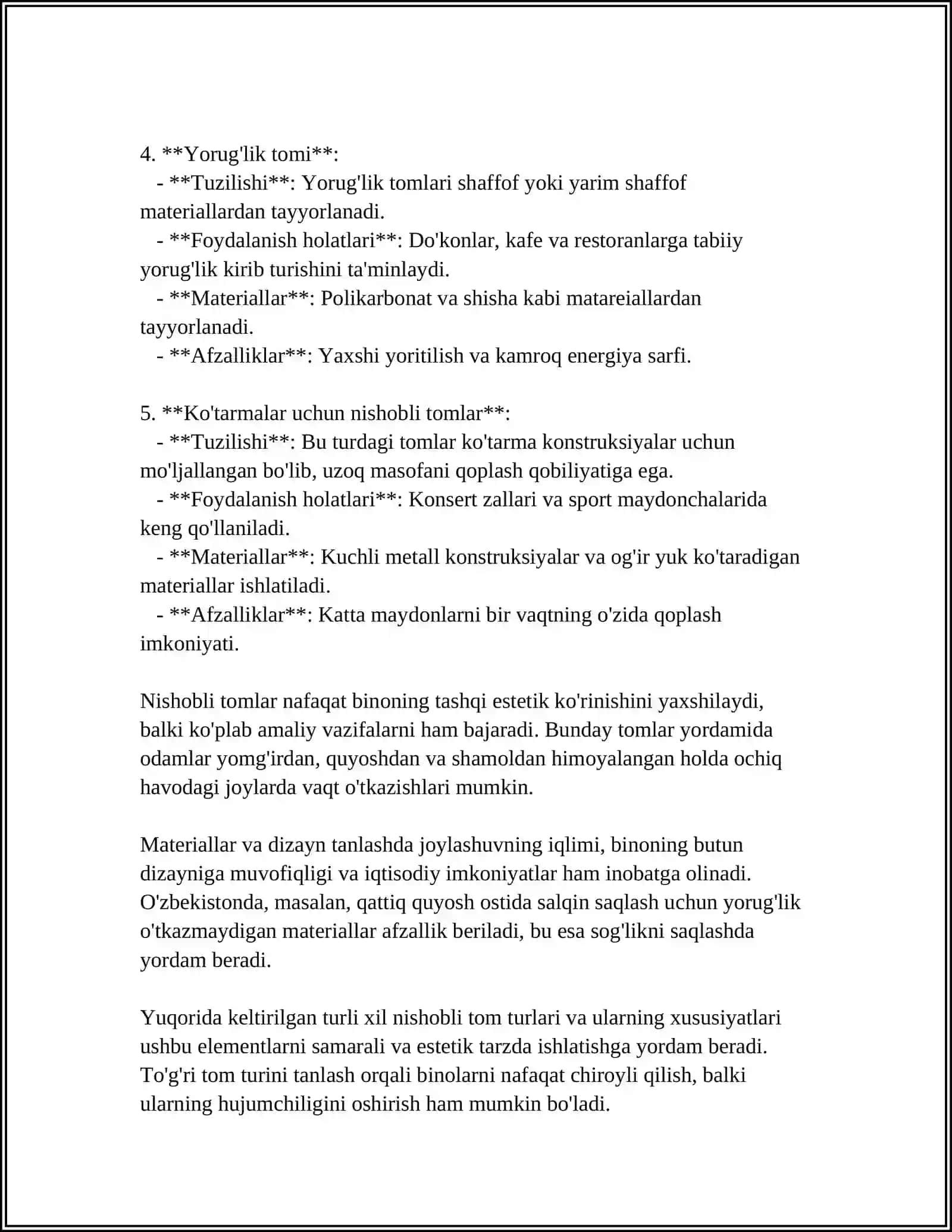 NISHOBLI TOMLAR VA ULARNING KONSTRUKSUYALARI 4
