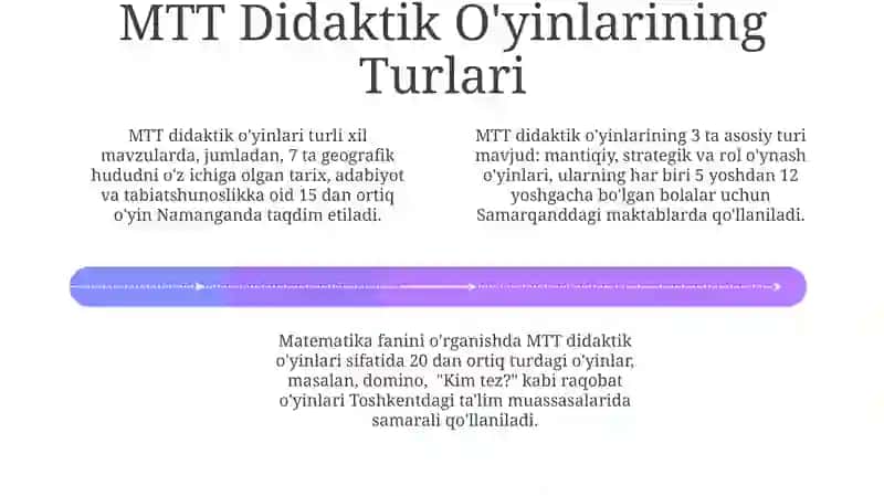 MTT Didaktik O'yinlarining Turlari 4