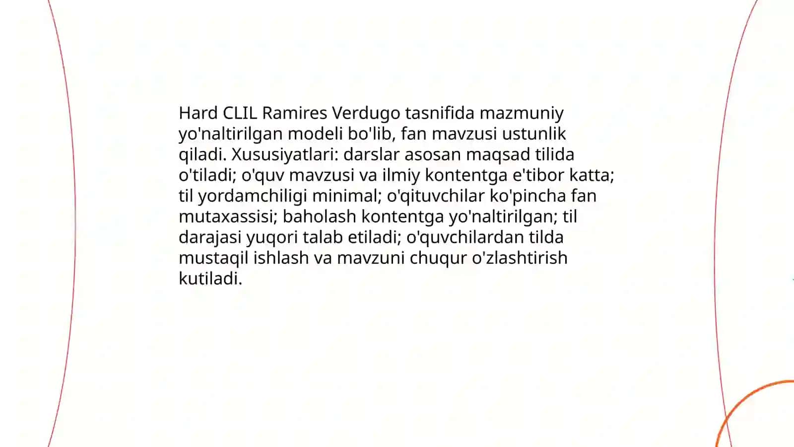 Soft CLILning xususiyatlari 4