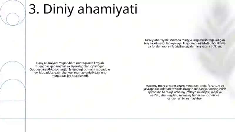 Yaqin Sharq Mintaqasi Turizmi 4