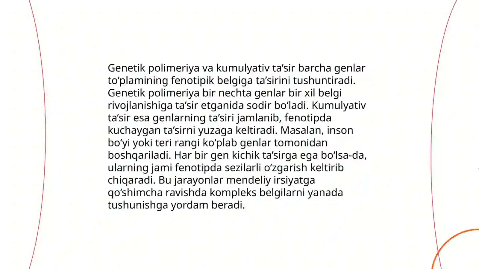 Noallel genlarning oʻzaro kumulativ polimeriya taʼsir 4