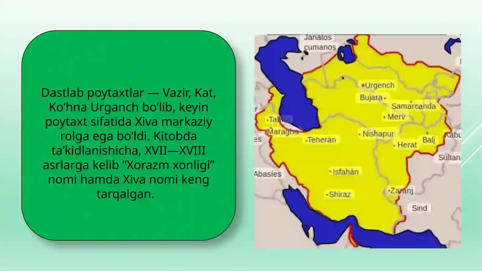 Xorazm (Xiva) xonligining siyosiy hayoti 4