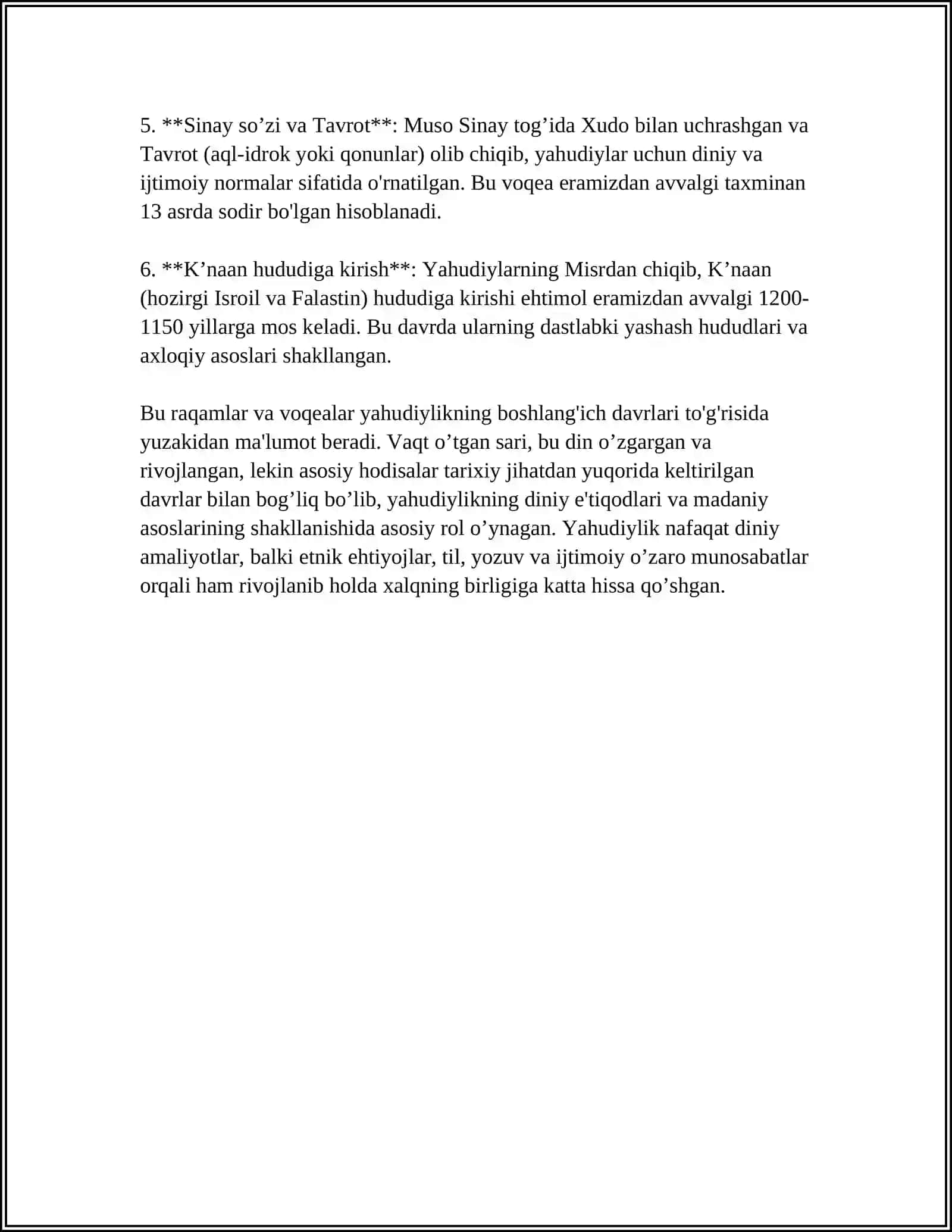 YAHUDIYLIK DINI YUZAGA KELISHI 4