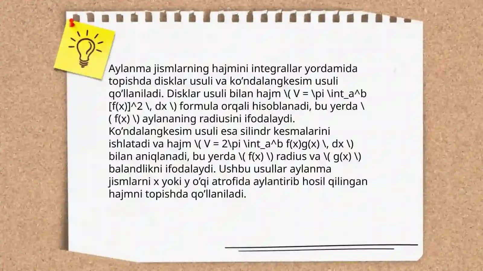 Aniq integral yordamida 4