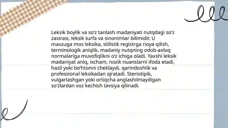 Nutqning grammatik toʻgʻriligi 4