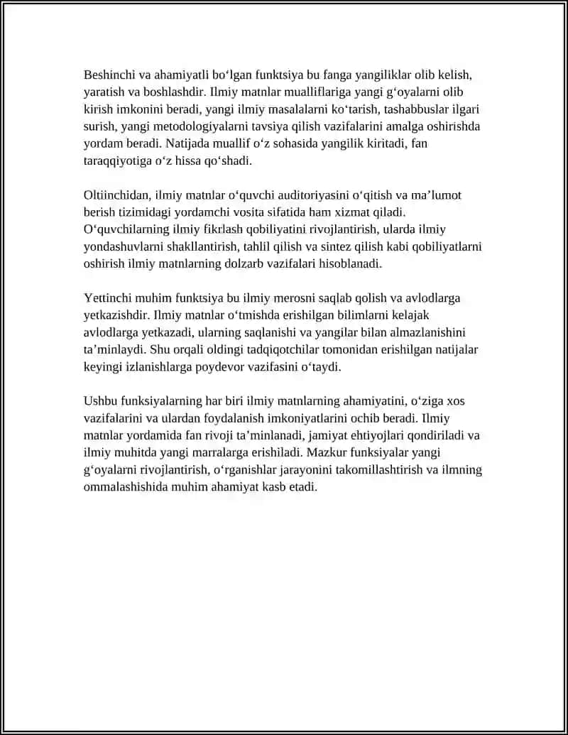 ILMIY MATNLARNING FUNKSIYALARI TURLARI 4