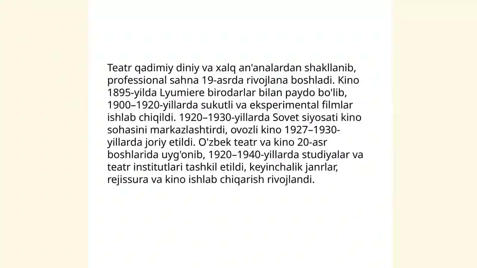 Teatr kinematografiyaning asosi 4