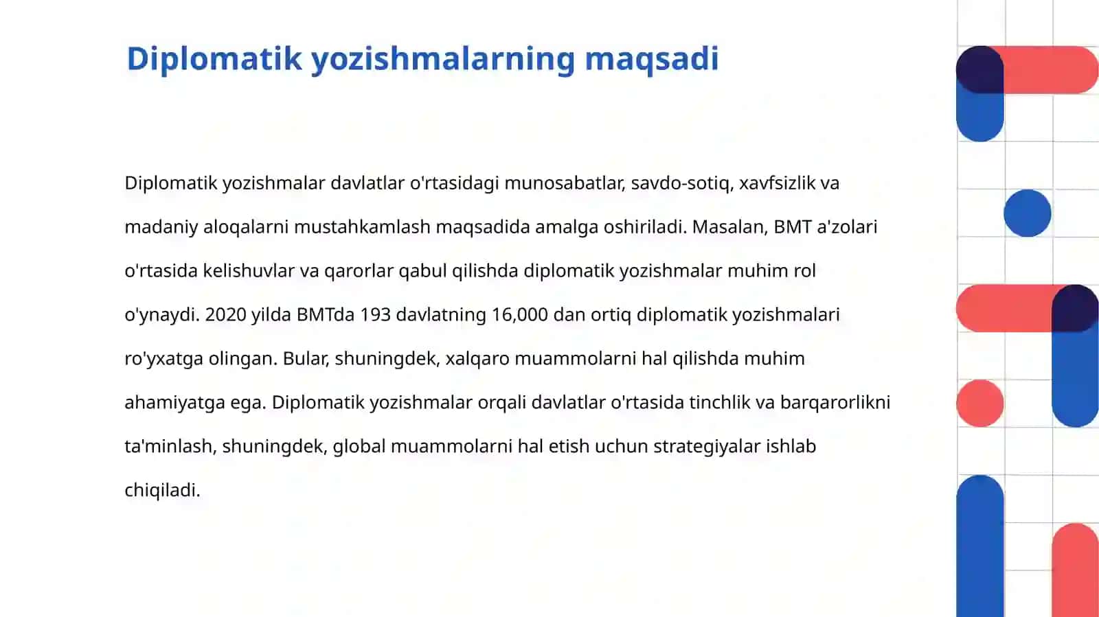 DIPLOMATIK YOZISHMALARNING XUSUSIYATLARI, SHARTNOMA M 4