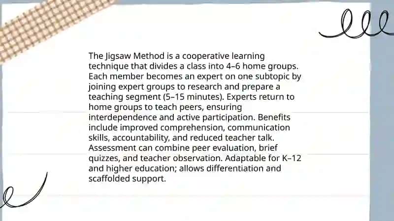 Classroom techniques and activities 4