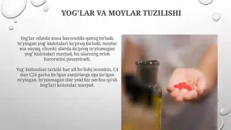 Yog'larni sovunlash usullari 4