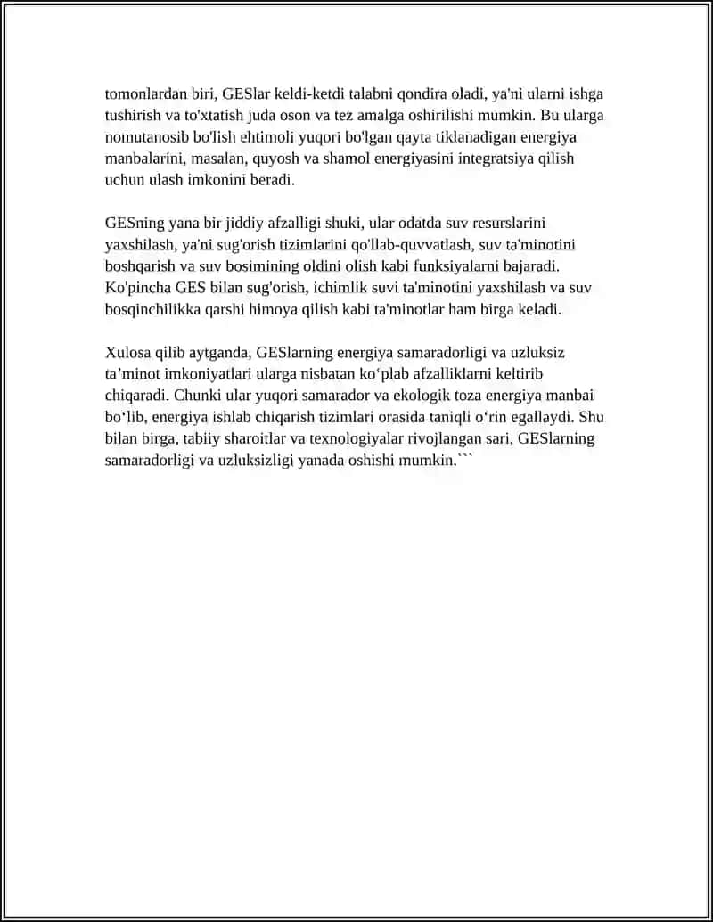 GESNING AFZALLIK VA KAMCHILIKLARI 4