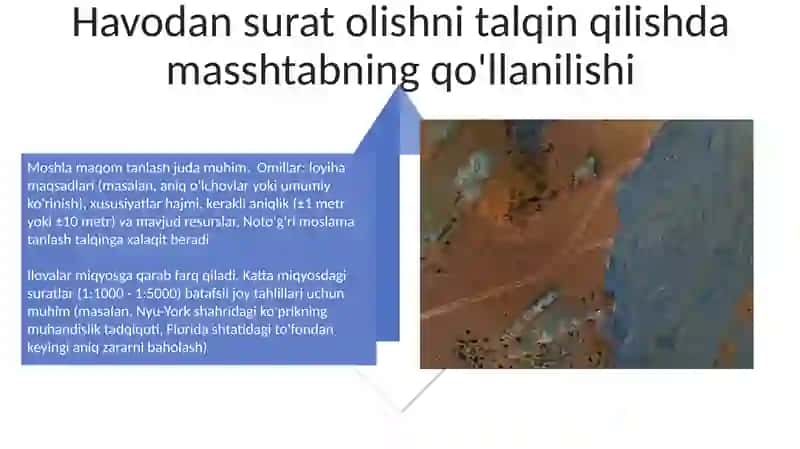 Aerofotoplanlar masshtabi 4