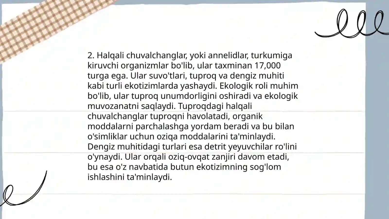 Halqali chuvalchanglar anatomiyasi 4