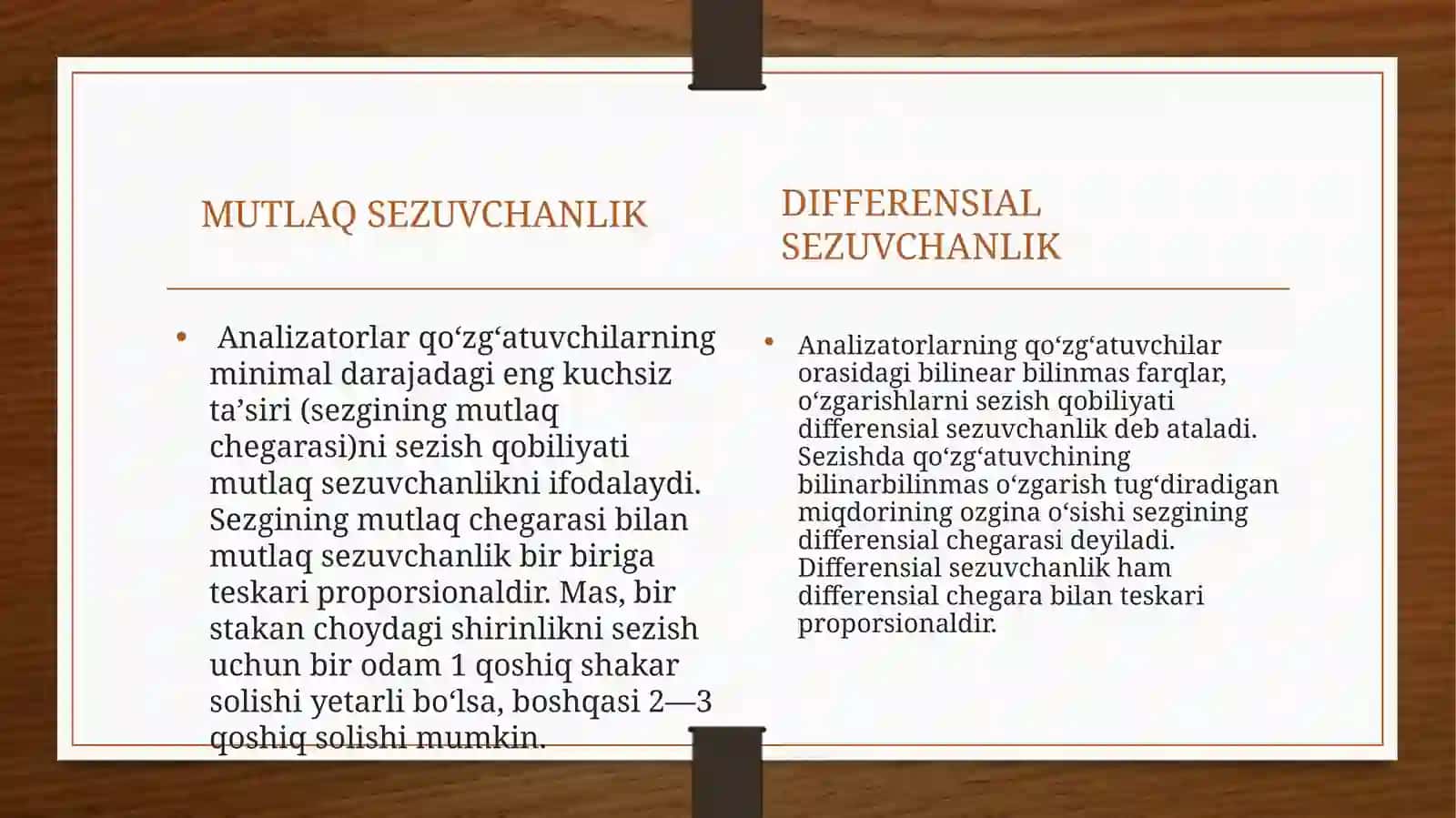 MUTLAQ VA DIFFERENSIAL SEZGIRLIKNI O’RGANISH 4