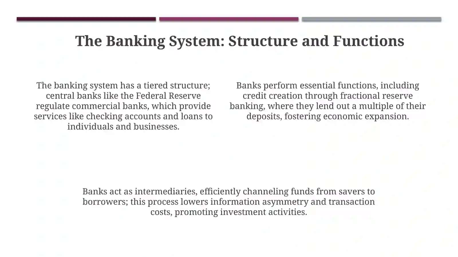 Financial crises and the role of banks 4