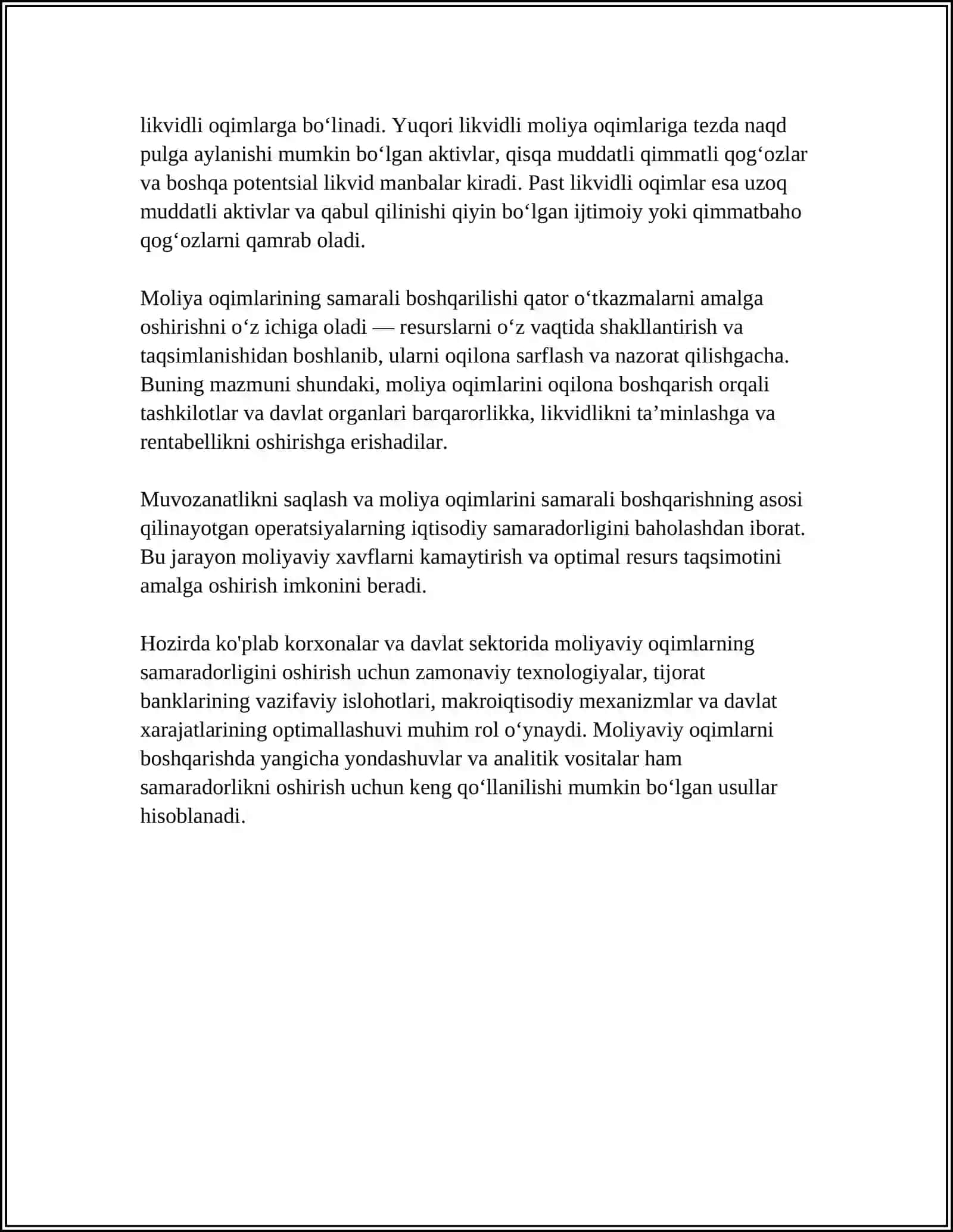MOLIYAVIY OQIMLARNING MAZMUNI VA ULARNI BOSHQARISH 4