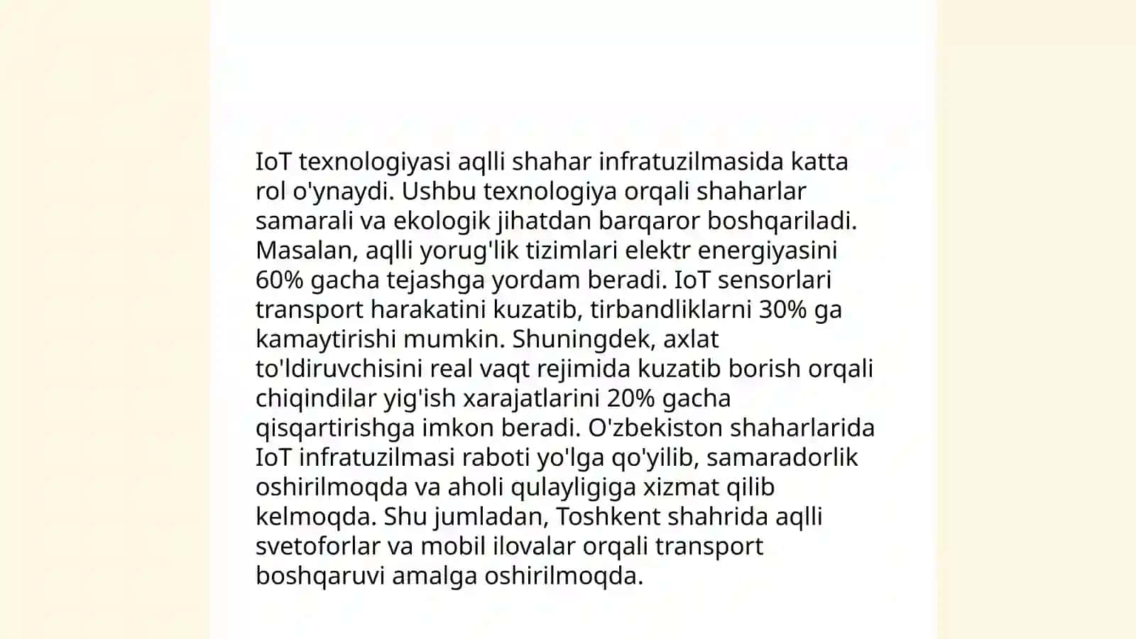Buyumlar internet va aqlli shaharlar 4