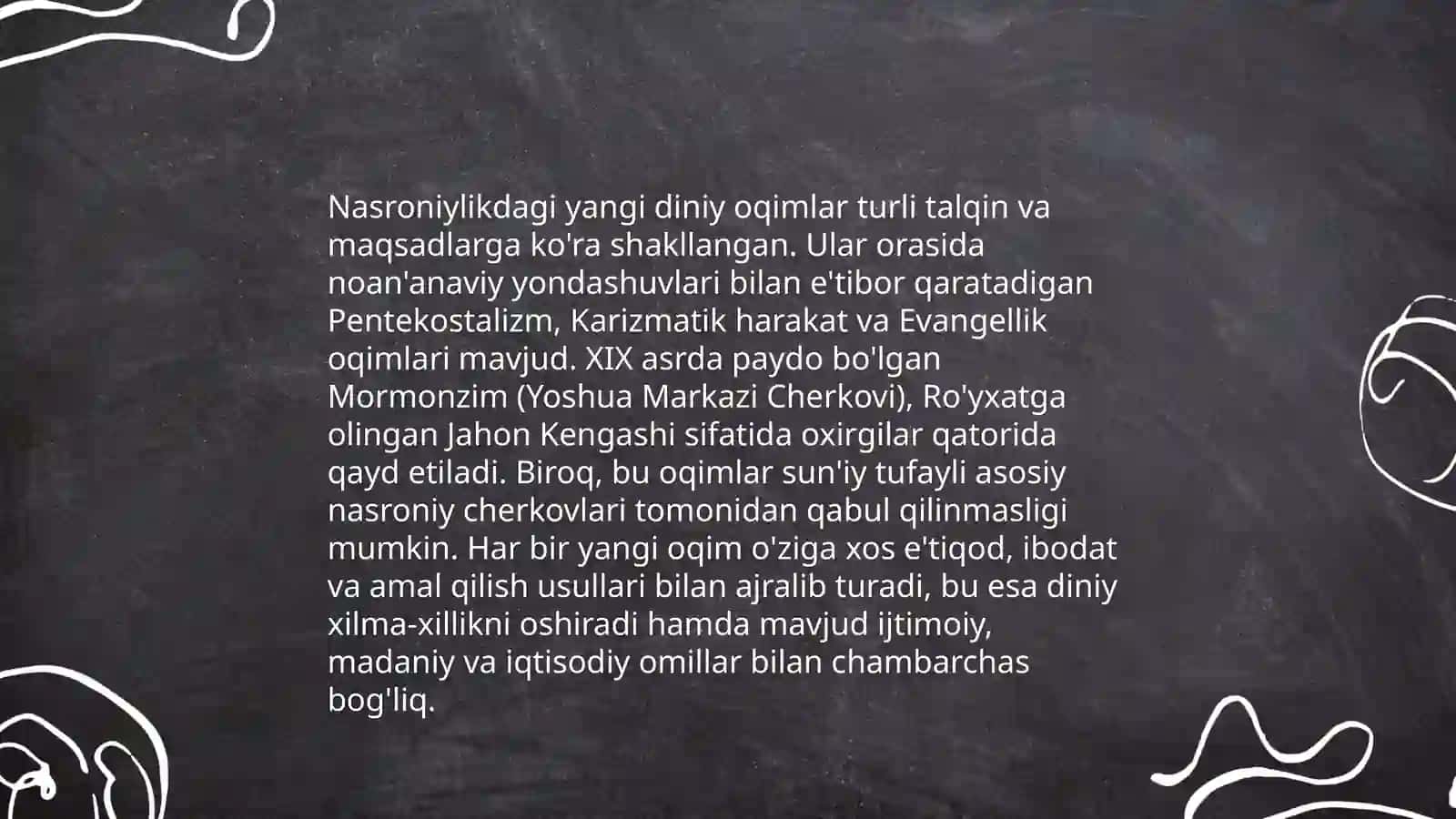 Zamonaviy diniy xarakatlar va sektalar 4