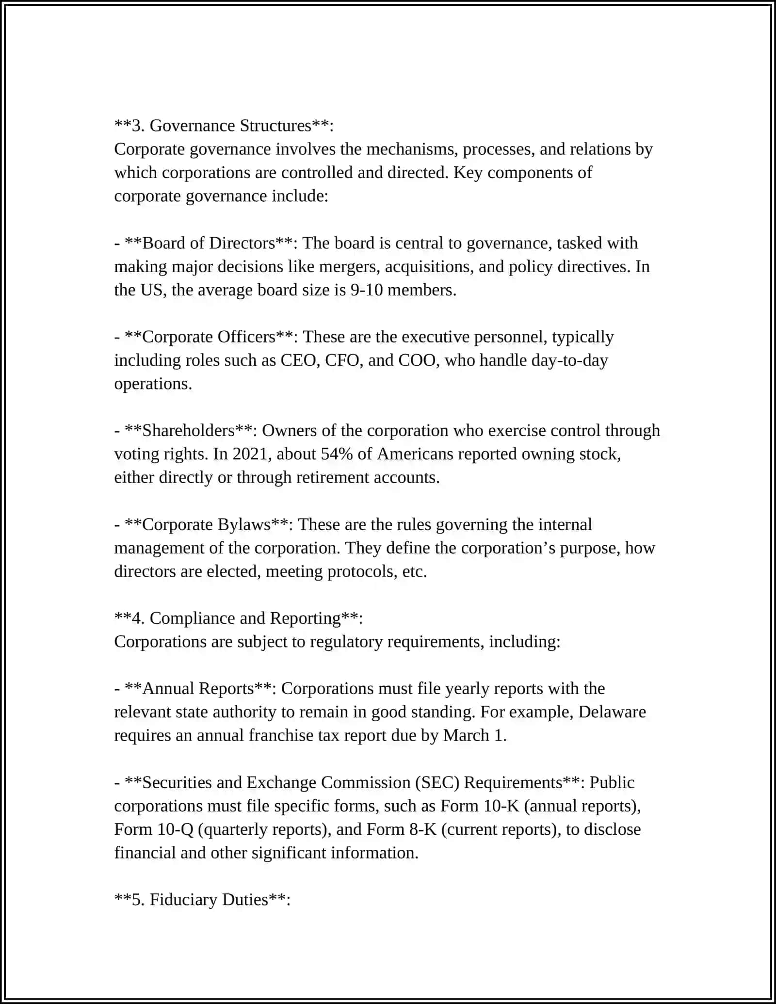Corporate Formation and Governance 4