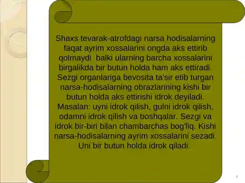 IDROK TURLARI VA UNING XUSUSIYATLARI 4