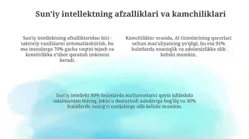 Sun'iy intellektning inson faoliyatidagi o'rni 4