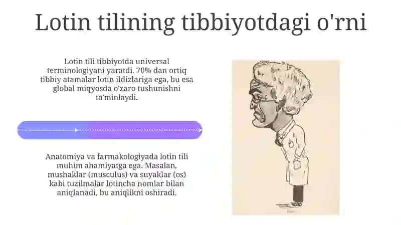 Lotin tilidan—mavzu: Meditsina va sanat 4