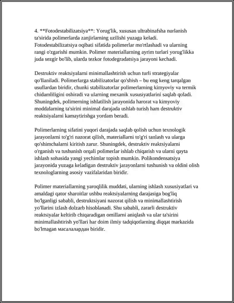 POLIKONDENSATLANISHDAGI DESTRUKTIV REAKSIYALAR 4