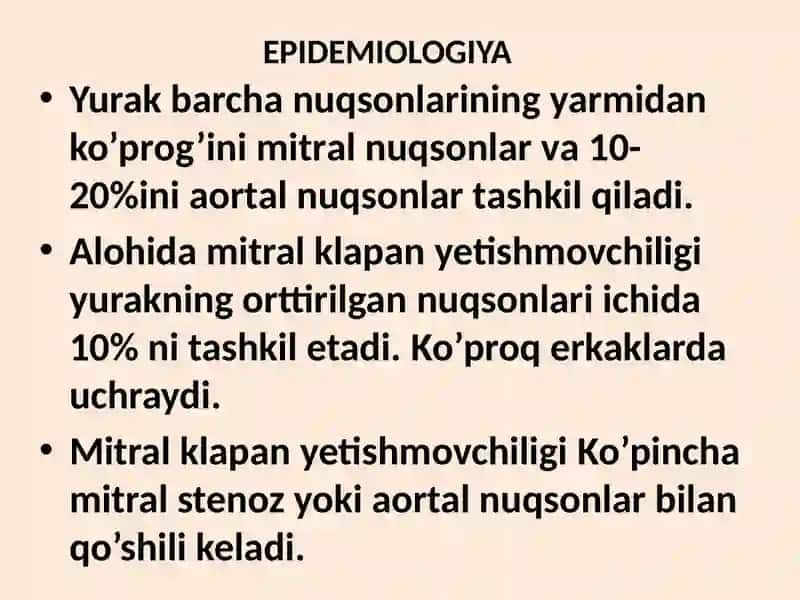 MITRAL KLAPANYETISHMOVCHILIGI 4