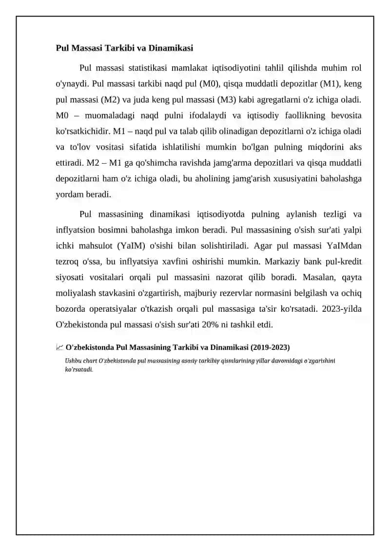 Moliya-kredit tizimi statistikasi 4