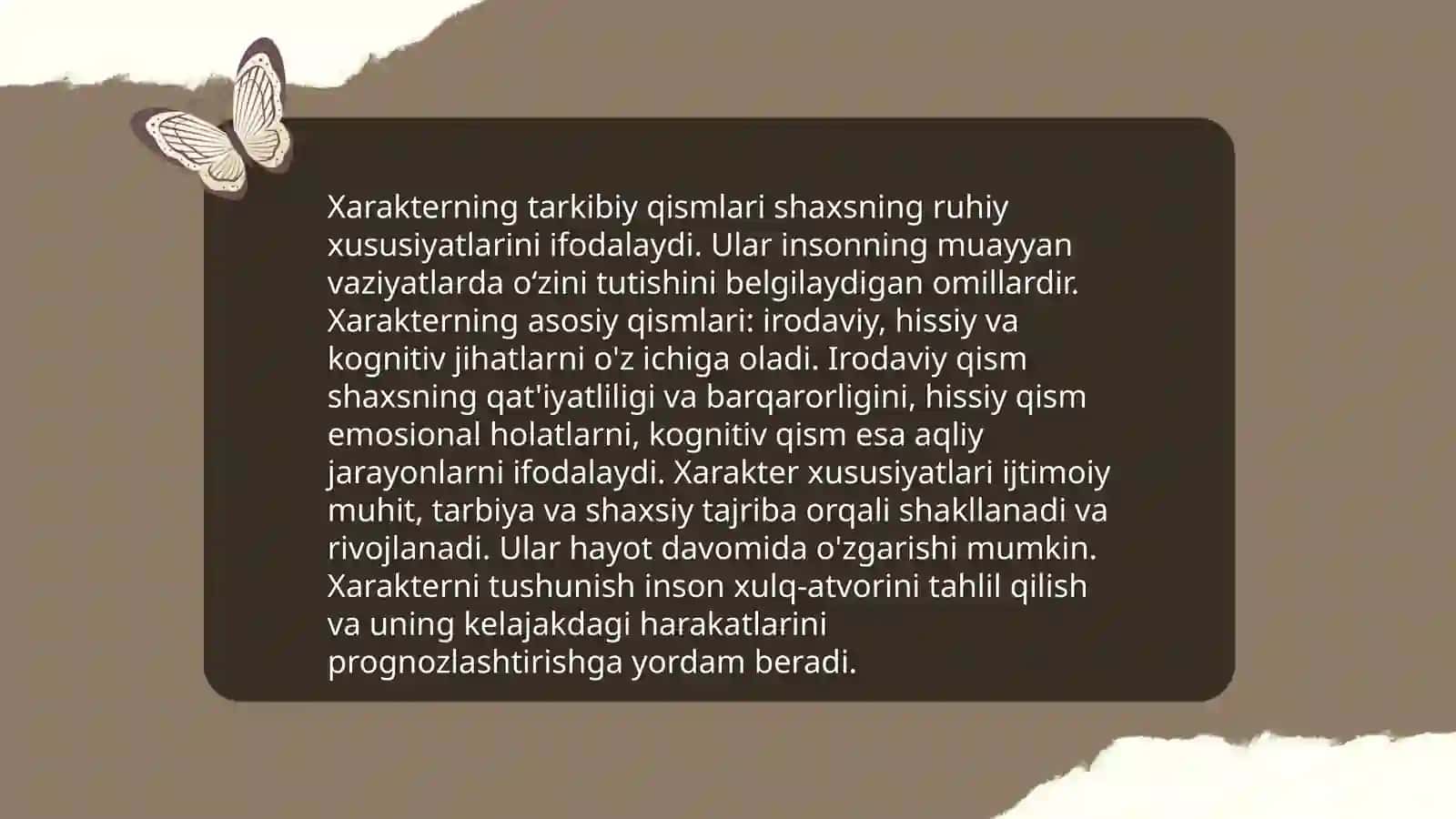 Xarakter haqida tushuncha 4